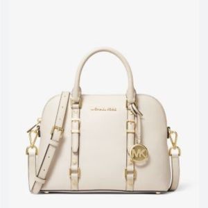 Michael Kors - Bedford Legacy Medium Pebbled Leather Dome Satchel Handbag